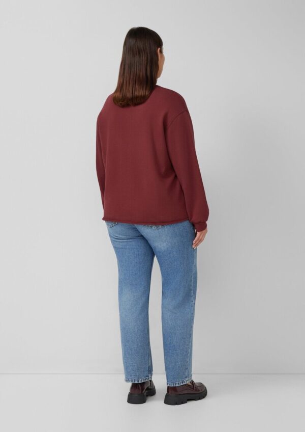 Sweatshirt im Relaxed Fit mit Rollsaum