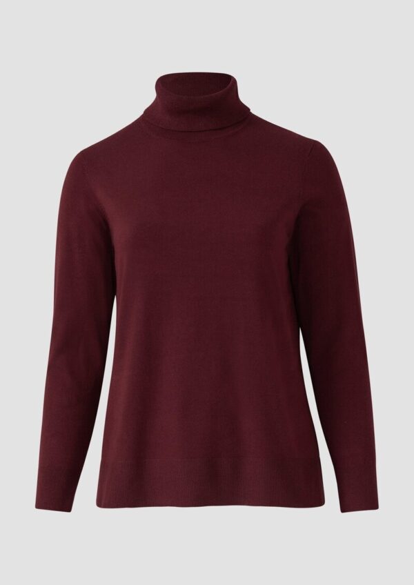 Strickpullover aus Viskosemix mit Rollkragen