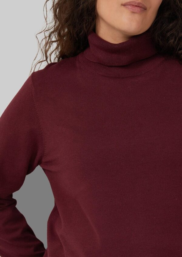 Strickpullover aus Viskosemix mit Rollkragen