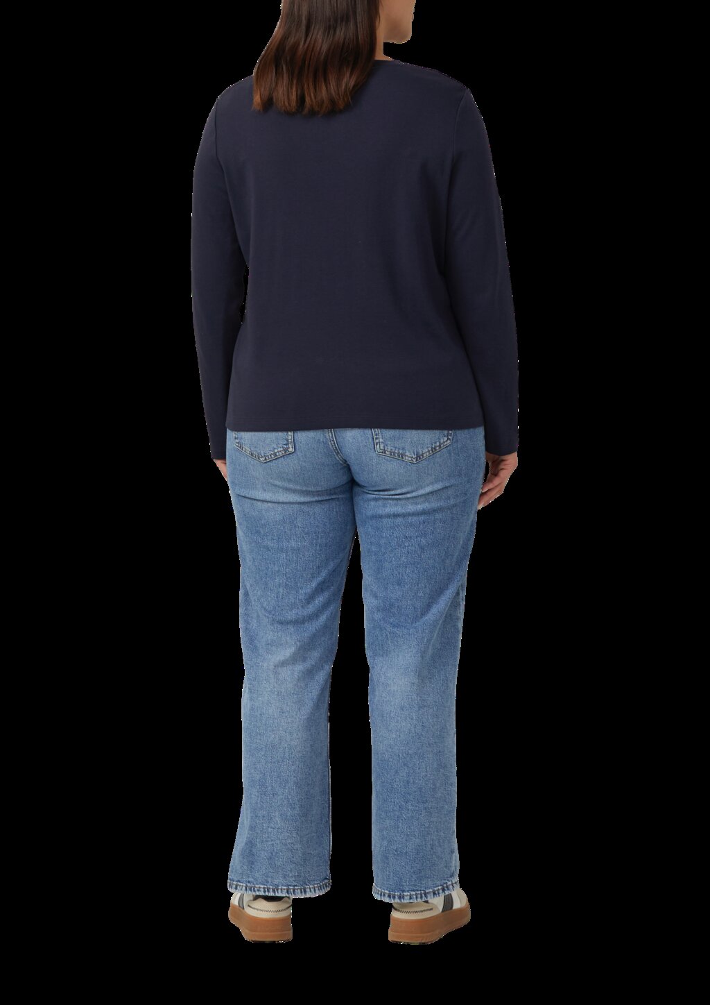 Verkürztes Shirt mit Stickerei-Detail