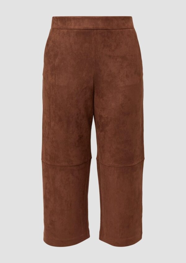 Culotte in Veloursleder-Optik