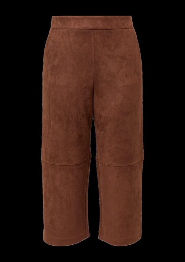 Culotte in Veloursleder-Optik