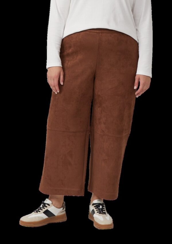 Culotte in Veloursleder-Optik