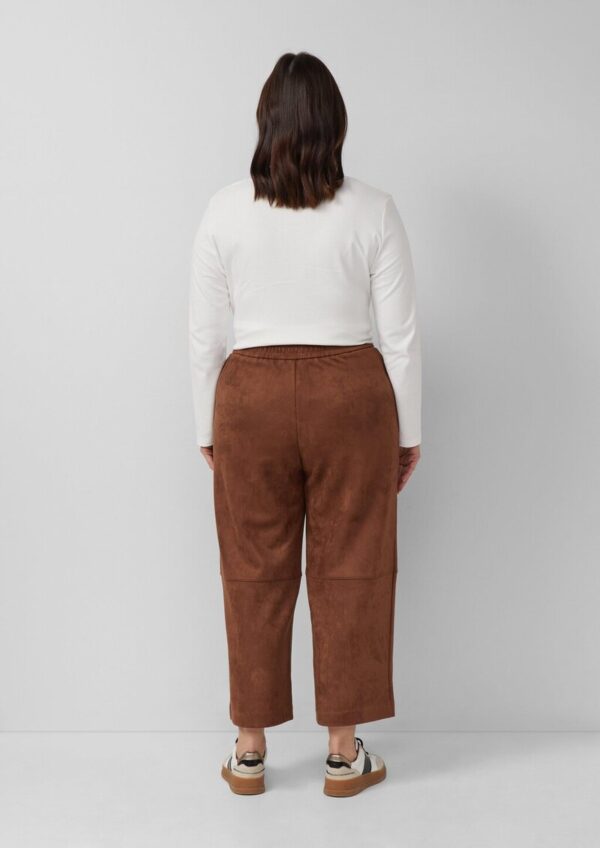 Culotte in Veloursleder-Optik