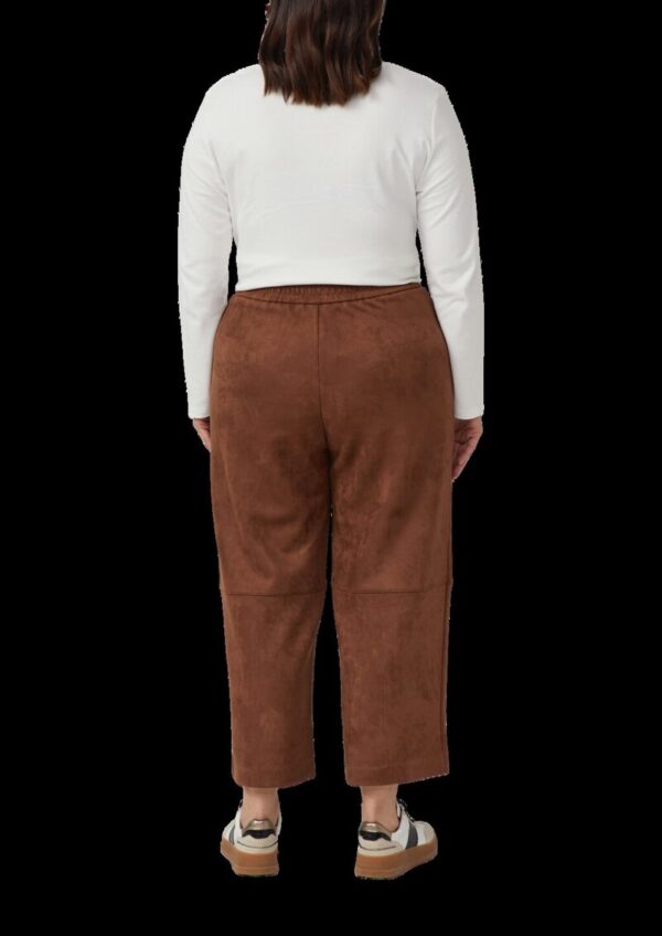 Culotte in Veloursleder-Optik