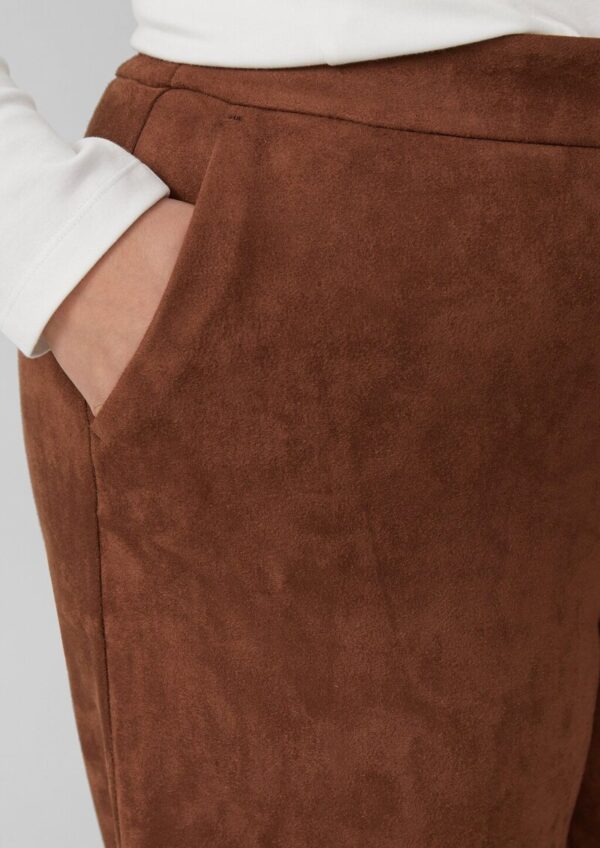 Culotte in Veloursleder-Optik