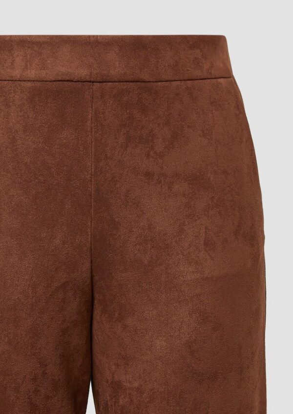 Culotte in Veloursleder-Optik
