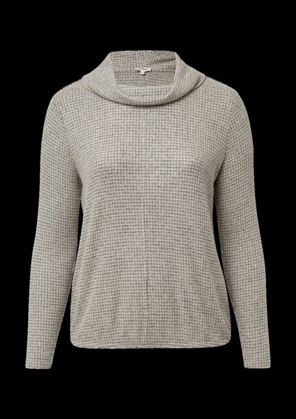 Langärmliges Jersey-Shirt mit elastischem Saum