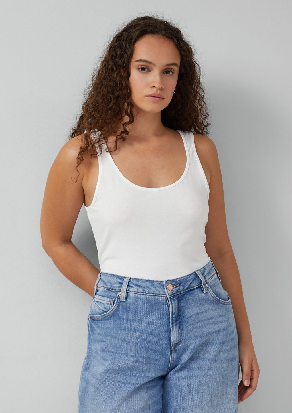 Top aus Baumwolljersey