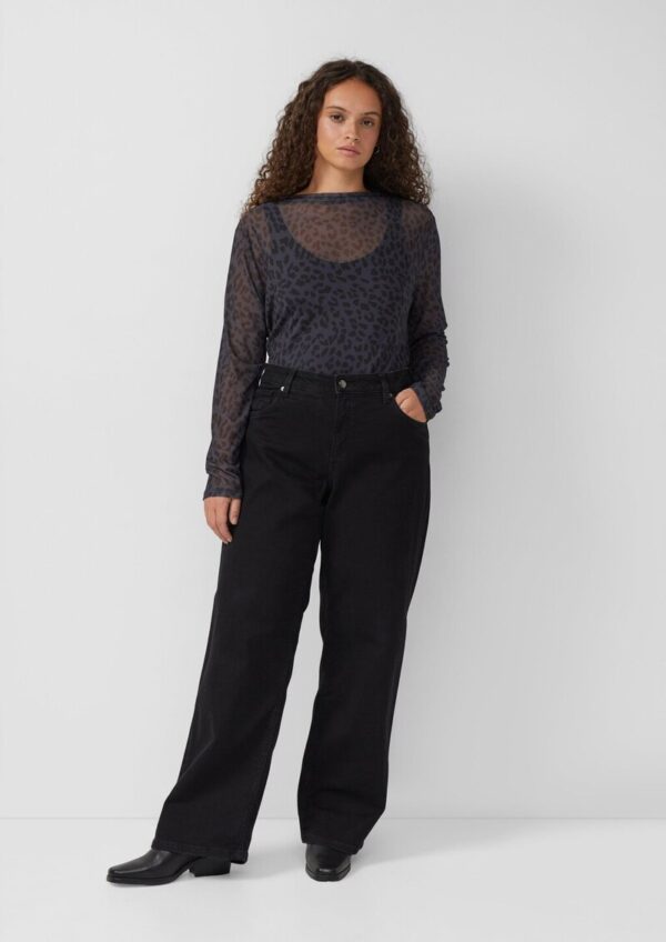 Mesh-Shirt mit All-over-Print