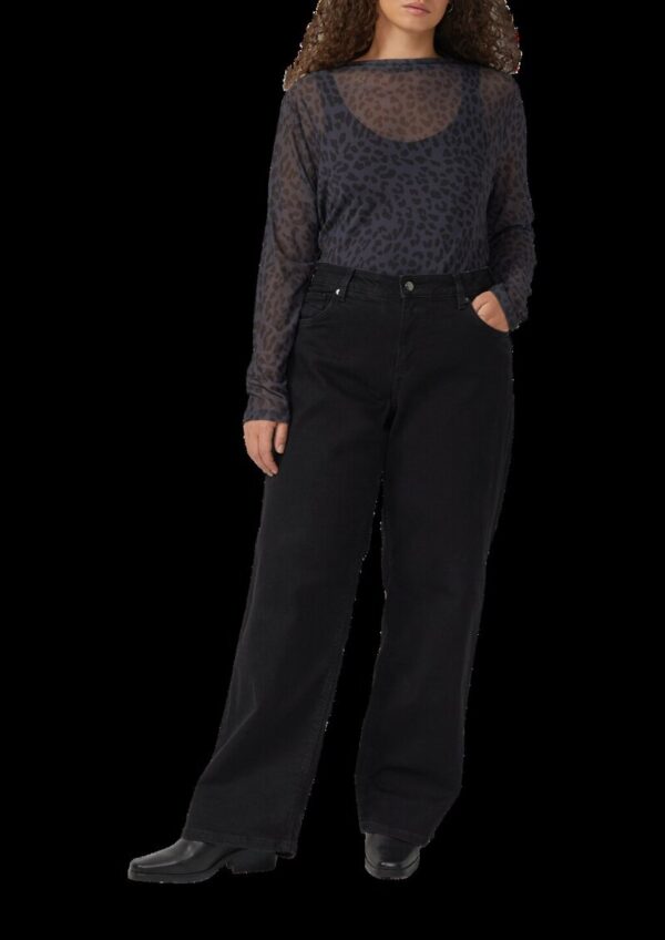 Mesh-Shirt mit All-over-Print