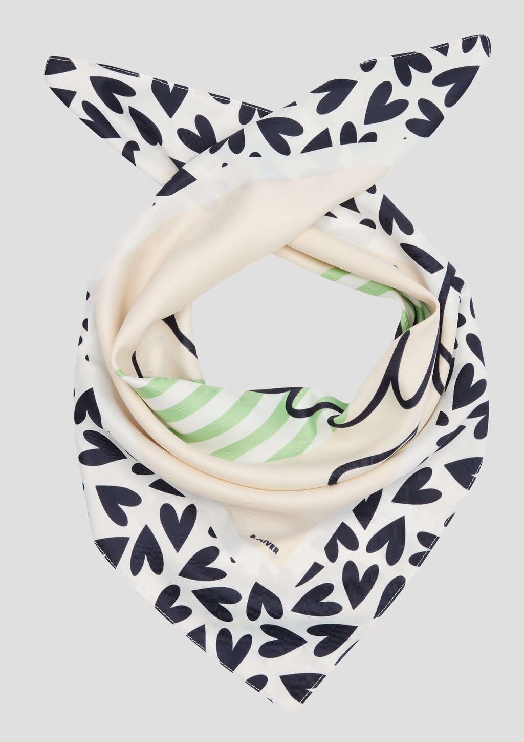 Weicher Schal aus Webware mit Artwork