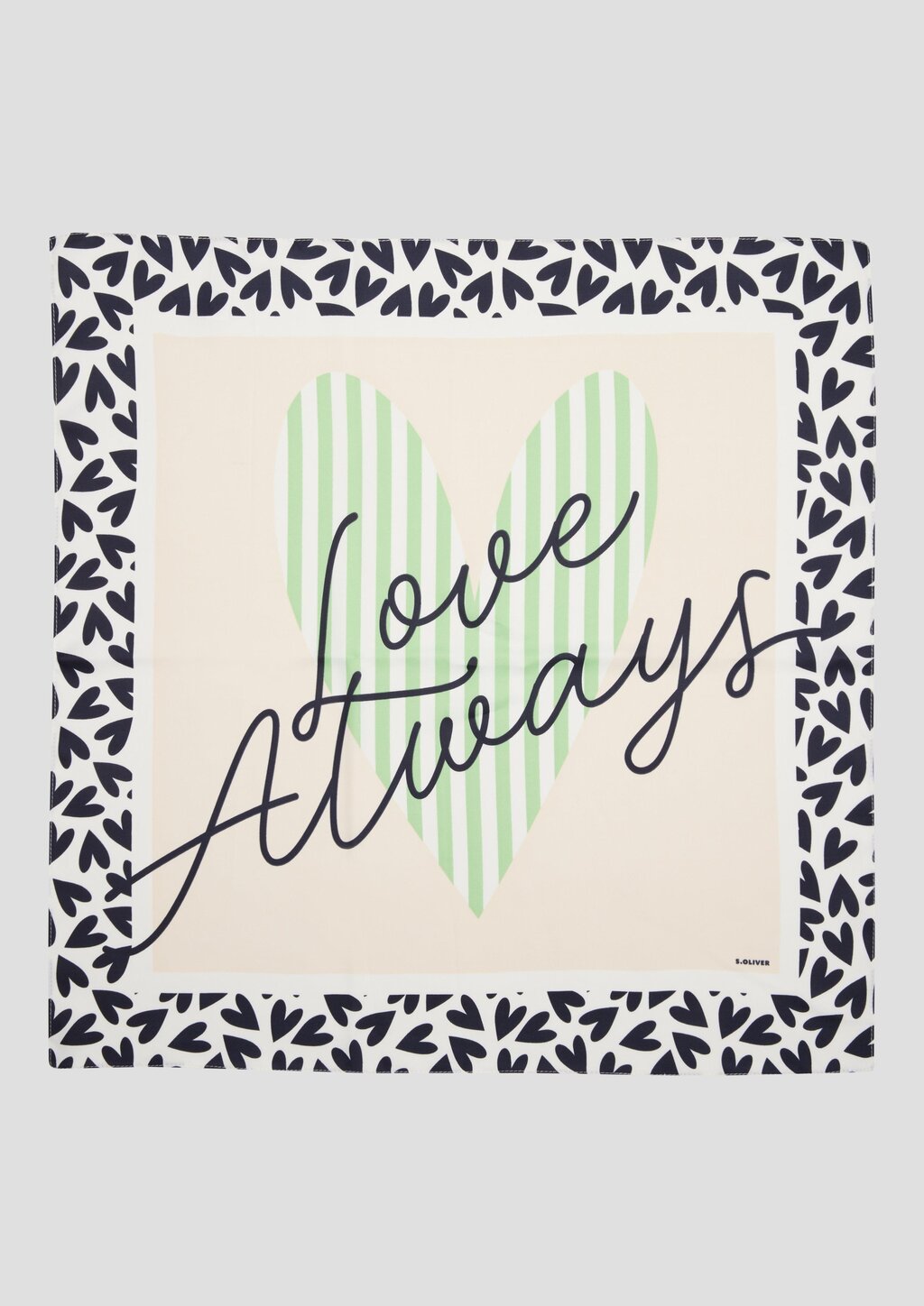 Weicher Schal aus Webware mit Artwork