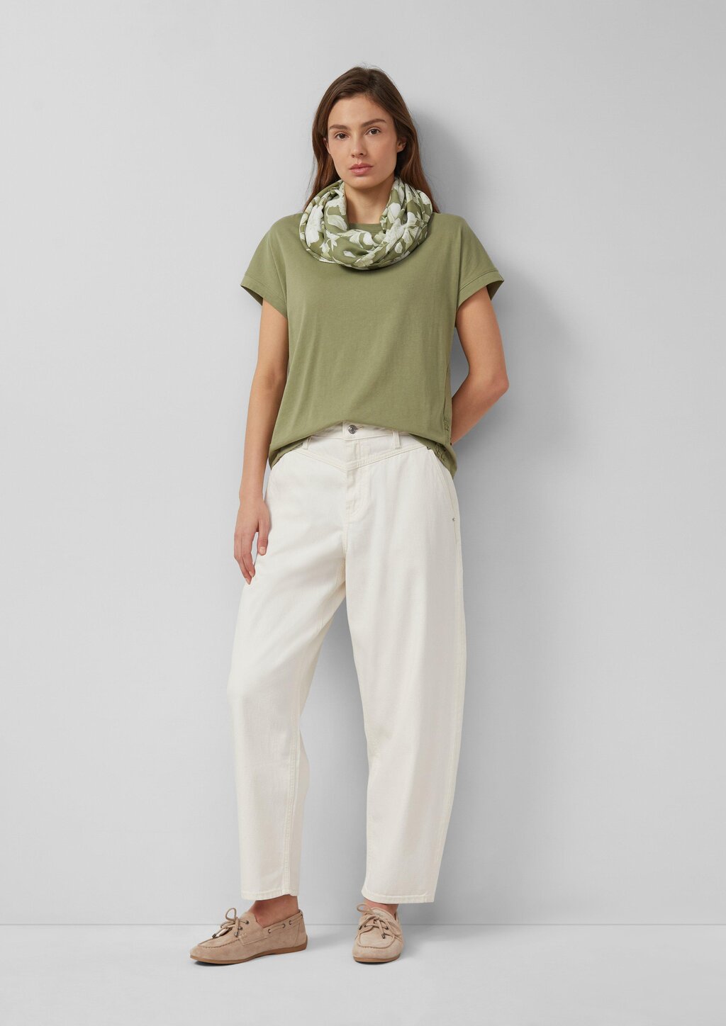 Gemusterter Loop-Schal aus Viskose