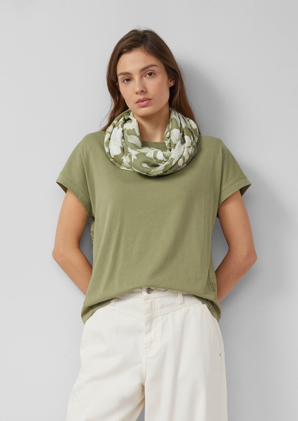 Gemusterter Loop-Schal aus Viskose