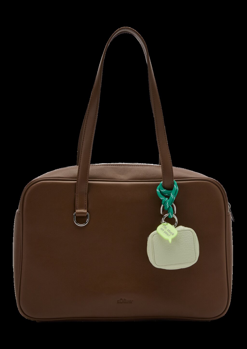 Handtasche mit abnehmbarem Pouch-Accessoire