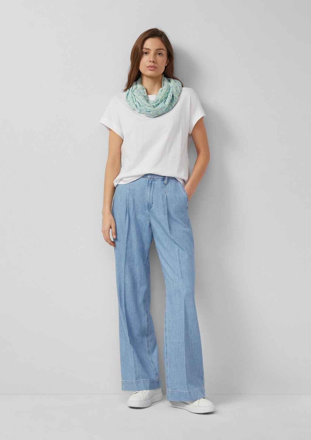 Gemusterter Loop-Schal aus Viskose