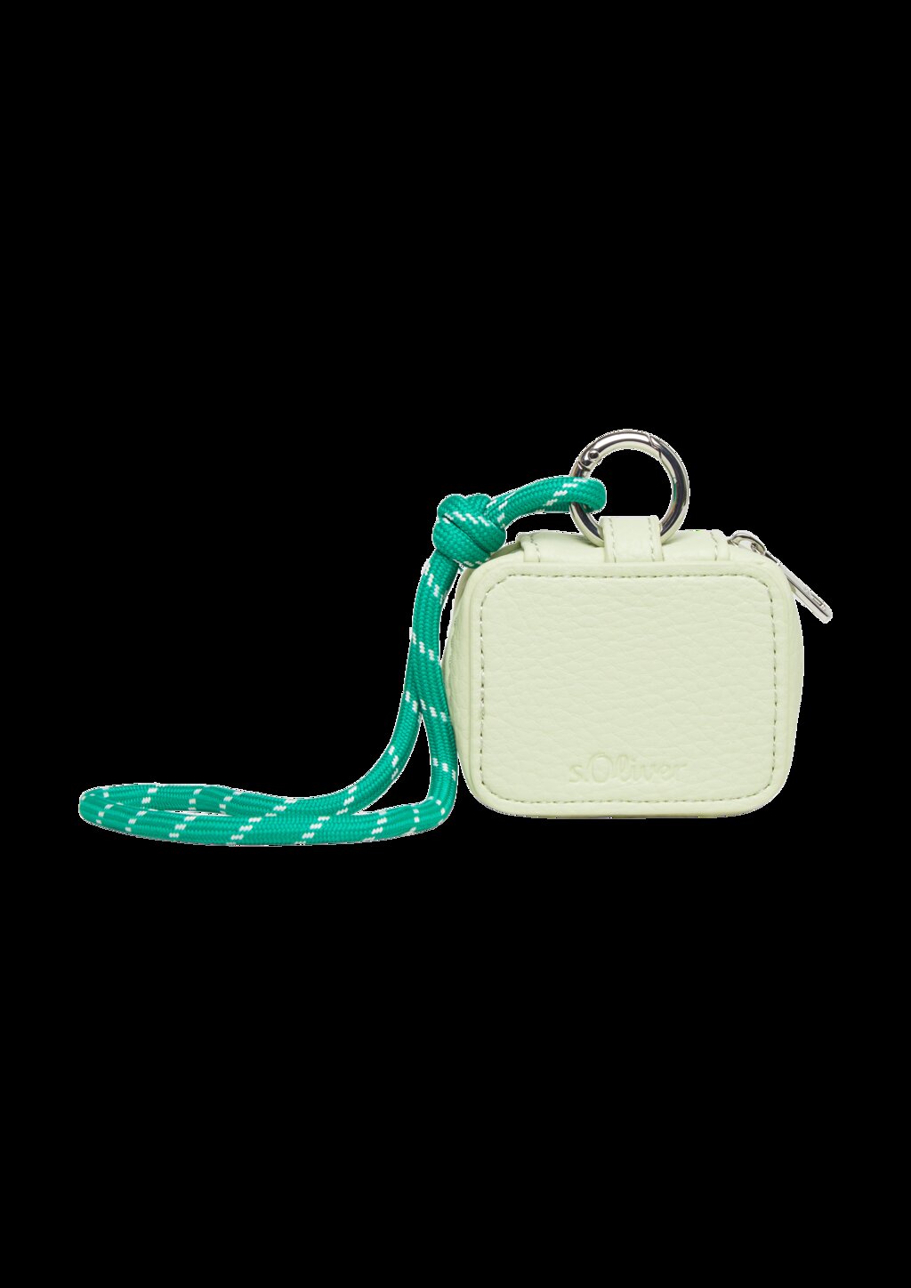 Mini-Bag in Leder-Optik mit Logo-Prägung und Reißverschluss