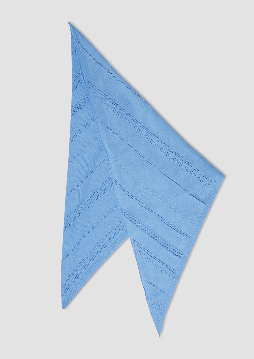 Quadratischer Schal aus Baumwolle-Viskose-Mix mit Ornamentmuster