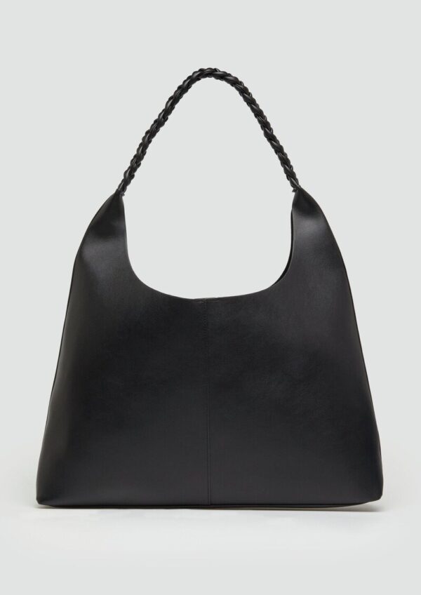 Hobo-Bag in Leder-Optik mit Logo-Prägung