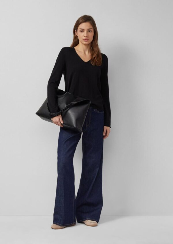 Hobo-Bag in Leder-Optik mit Logo-Prägung