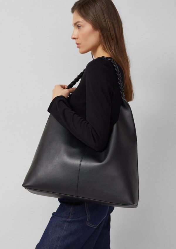 Hobo-Bag in Leder-Optik mit Logo-Prägung