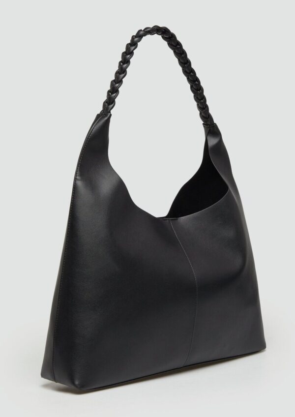 Hobo-Bag in Leder-Optik mit Logo-Prägung