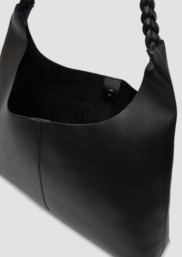 Hobo-Bag in Leder-Optik mit Logo-Prägung