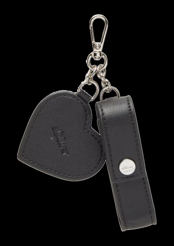 Tasche in Leder-Optik mit Logo-Niete und Druckknopfverschluss