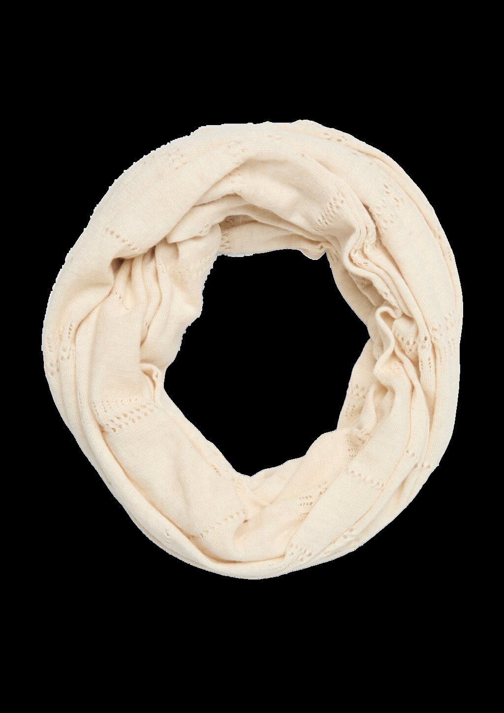 Loop-Schal aus Feinstrick mit Strickmuste