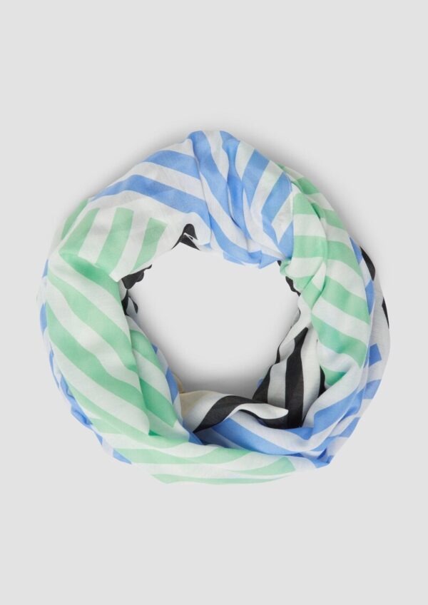 Gestreifter Loop-Schal