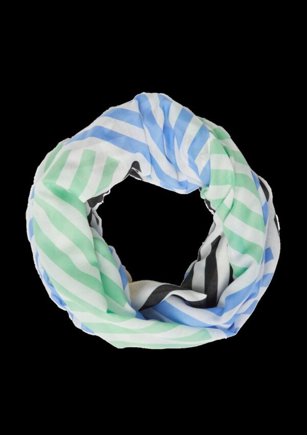Gestreifter Loop-Schal