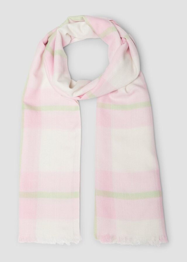 Leichter Schal mit Karomuster