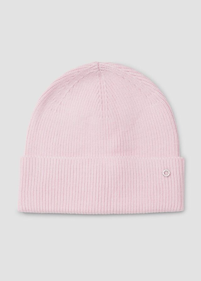 Beanie mit Turn-up-Funktion und Logo-Detail