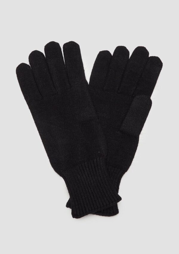 Strick-Handschuhe mit Rippbünchen