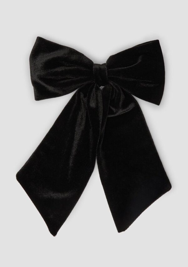 Haarspange mit Velours-Schleife