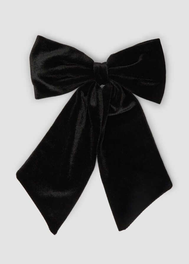 Haarspange mit Velours-Schleife