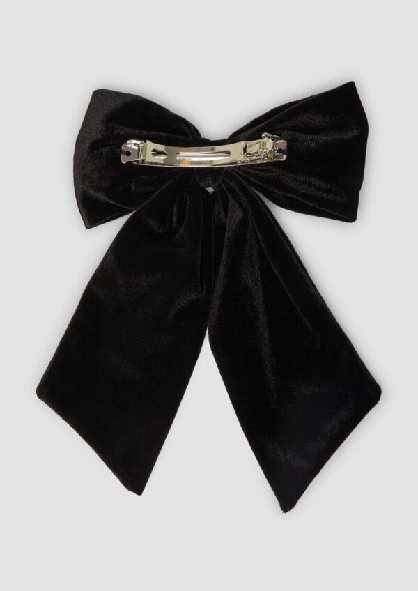 Haarspange mit Velours-Schleife