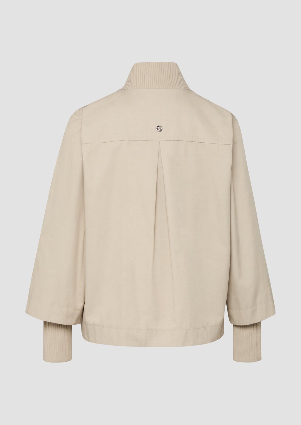 Jacke im Relaxed Fit mit Rippbündchen-Details