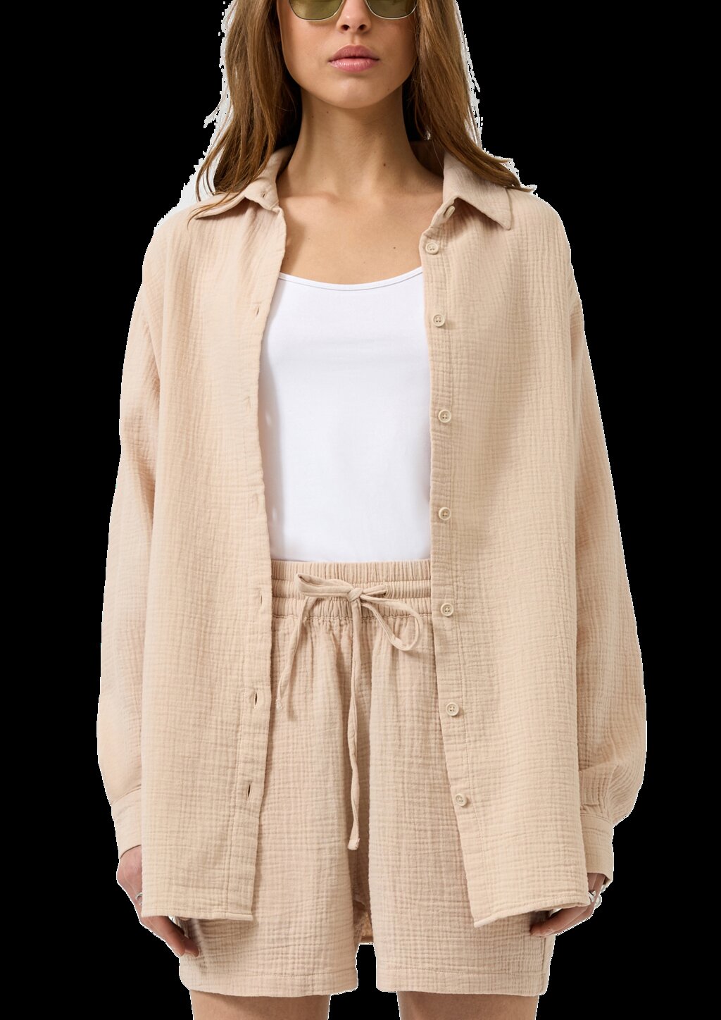 Hemdbluse aus Musselin