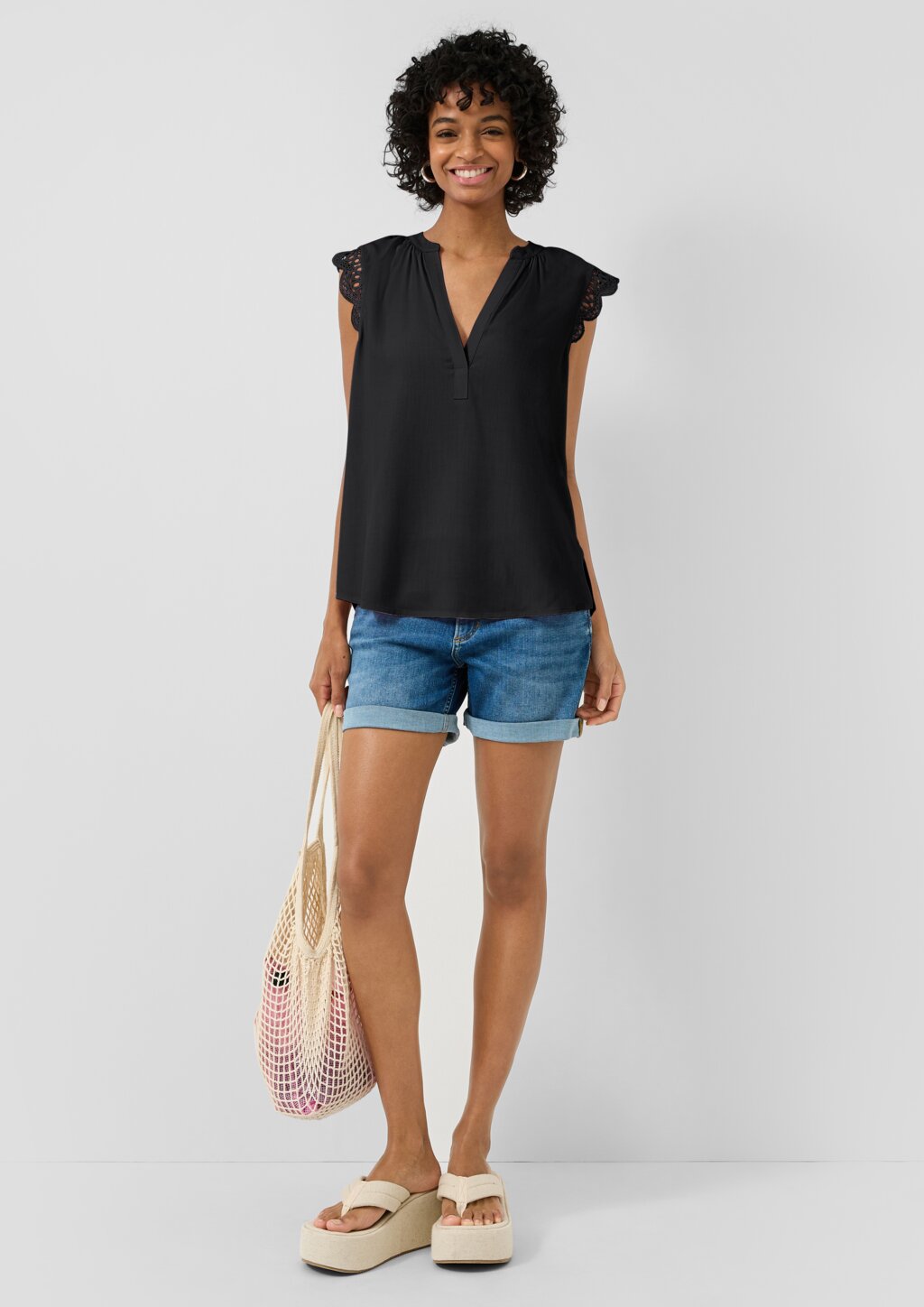 Blusentop aus Viskose