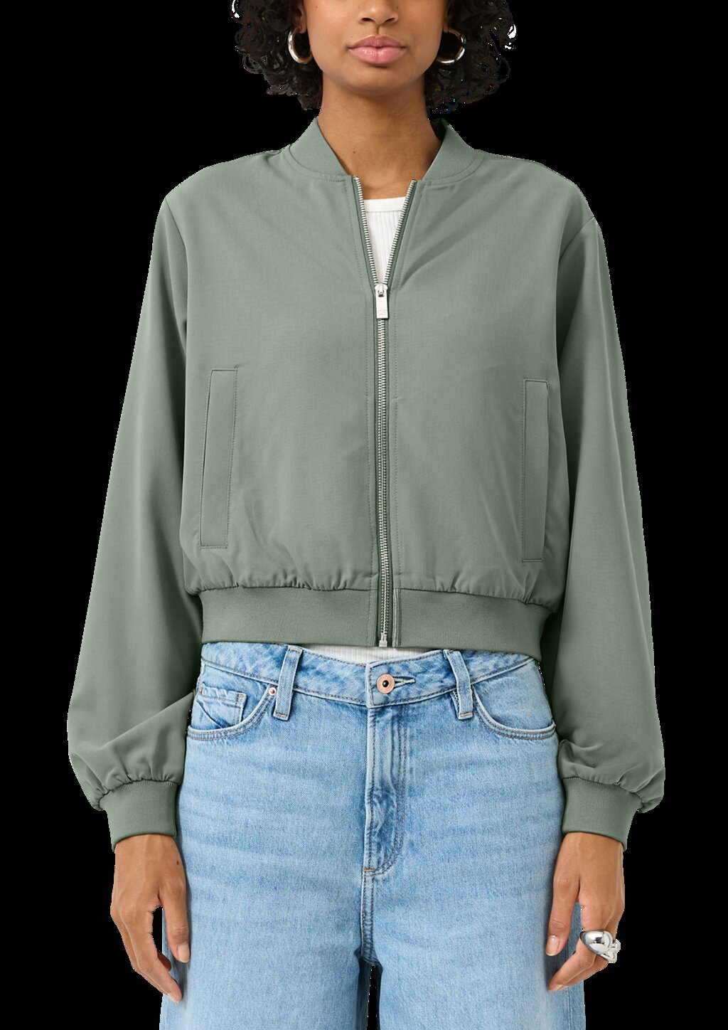 Blouson mit Stehkragen