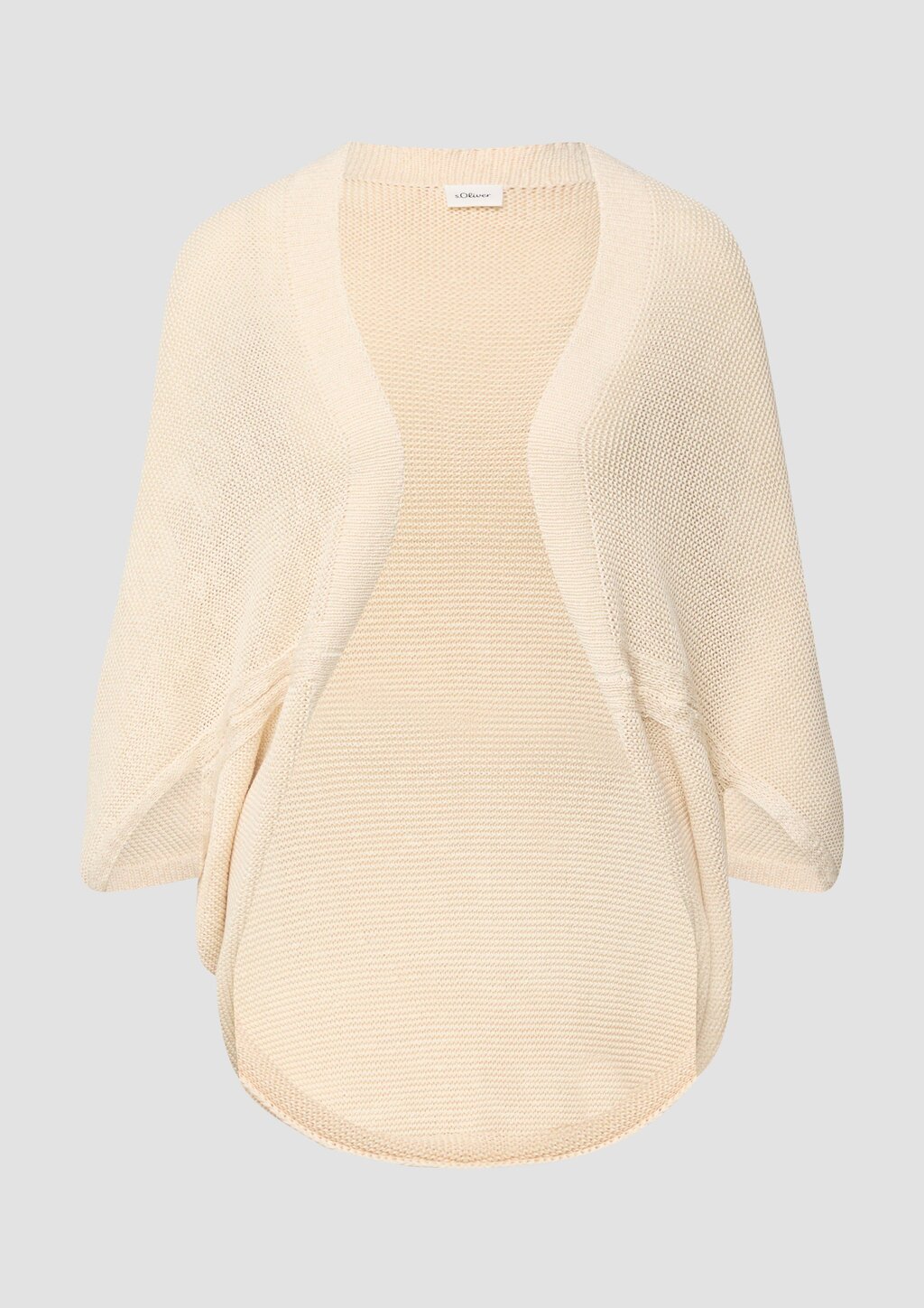 Gestrickter Poncho im O-Shape