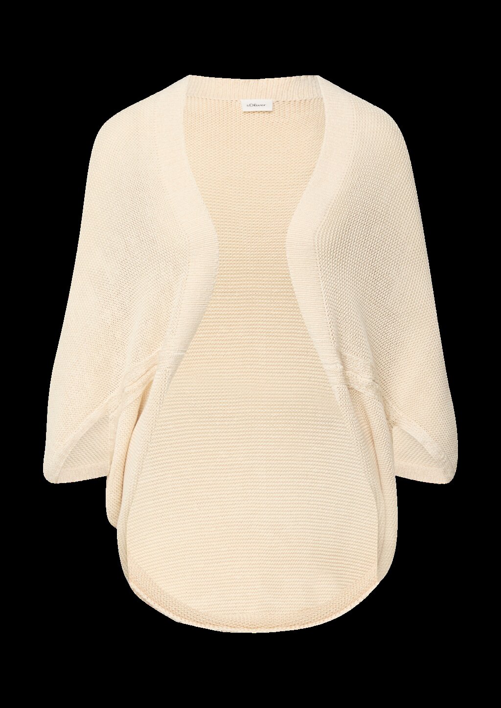 Gestrickter Poncho im O-Shape