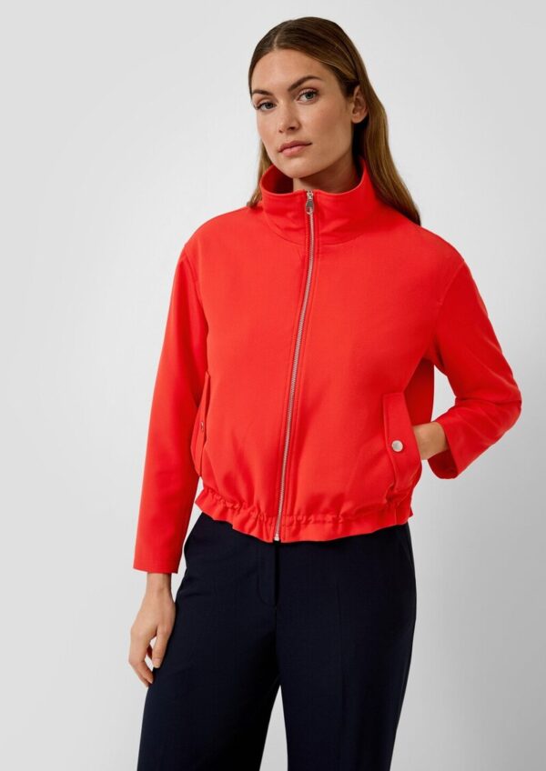 Sportive Jacke im Relaxed Fit mit Stehkragen