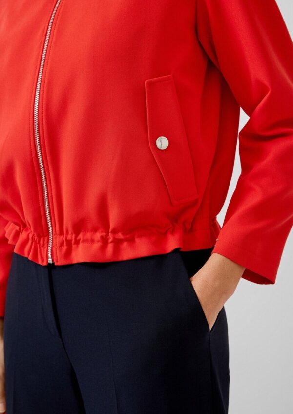 Sportive Jacke im Relaxed Fit mit Stehkragen