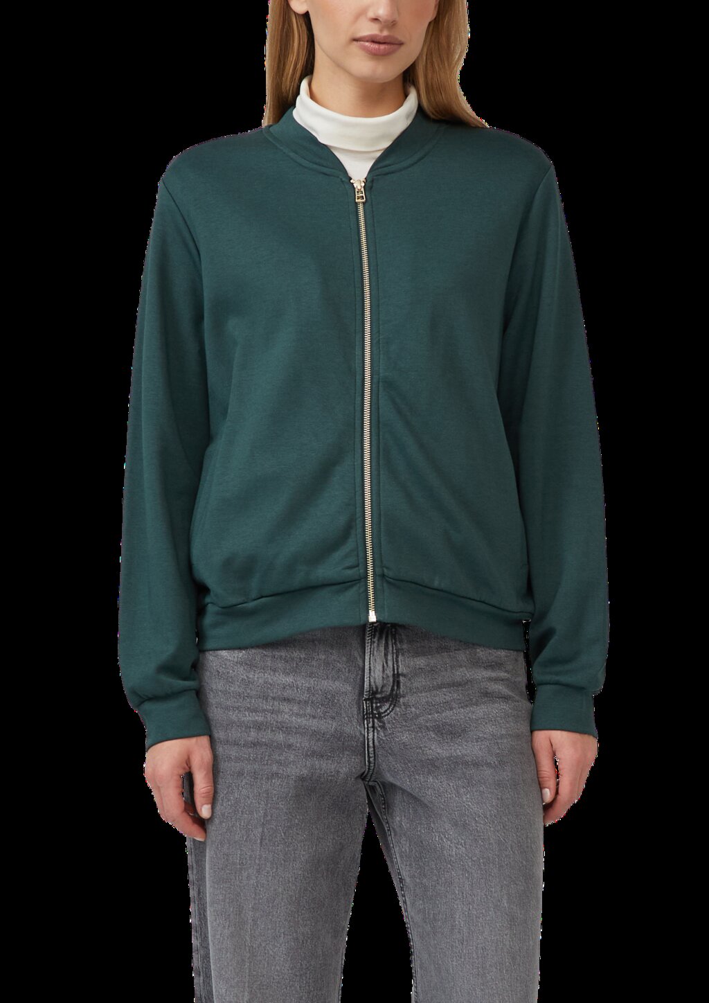 Weicher Interlock-Blouson mit Eingrifftaschen