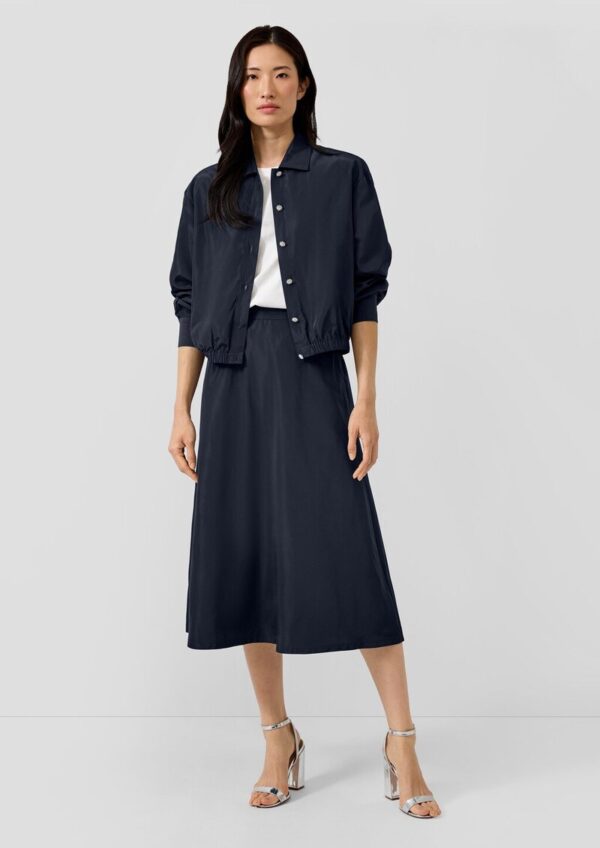 Hemdbluse im Relaxed Fit mit Elastiksaum