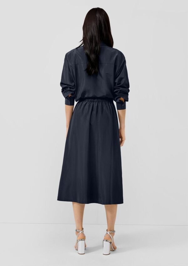 Hemdbluse im Relaxed Fit mit Elastiksaum