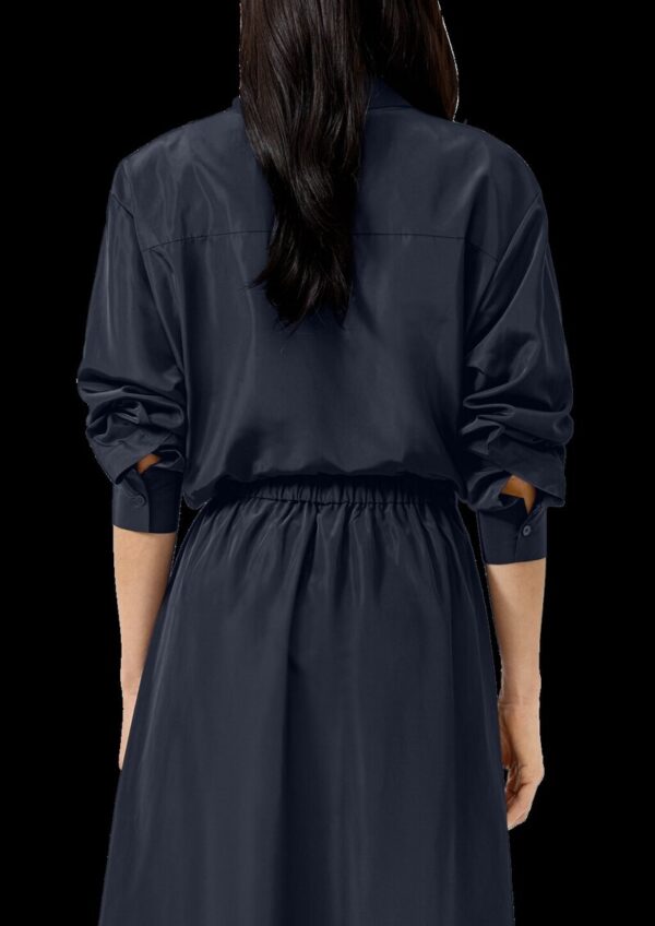 Hemdbluse im Relaxed Fit mit Elastiksaum